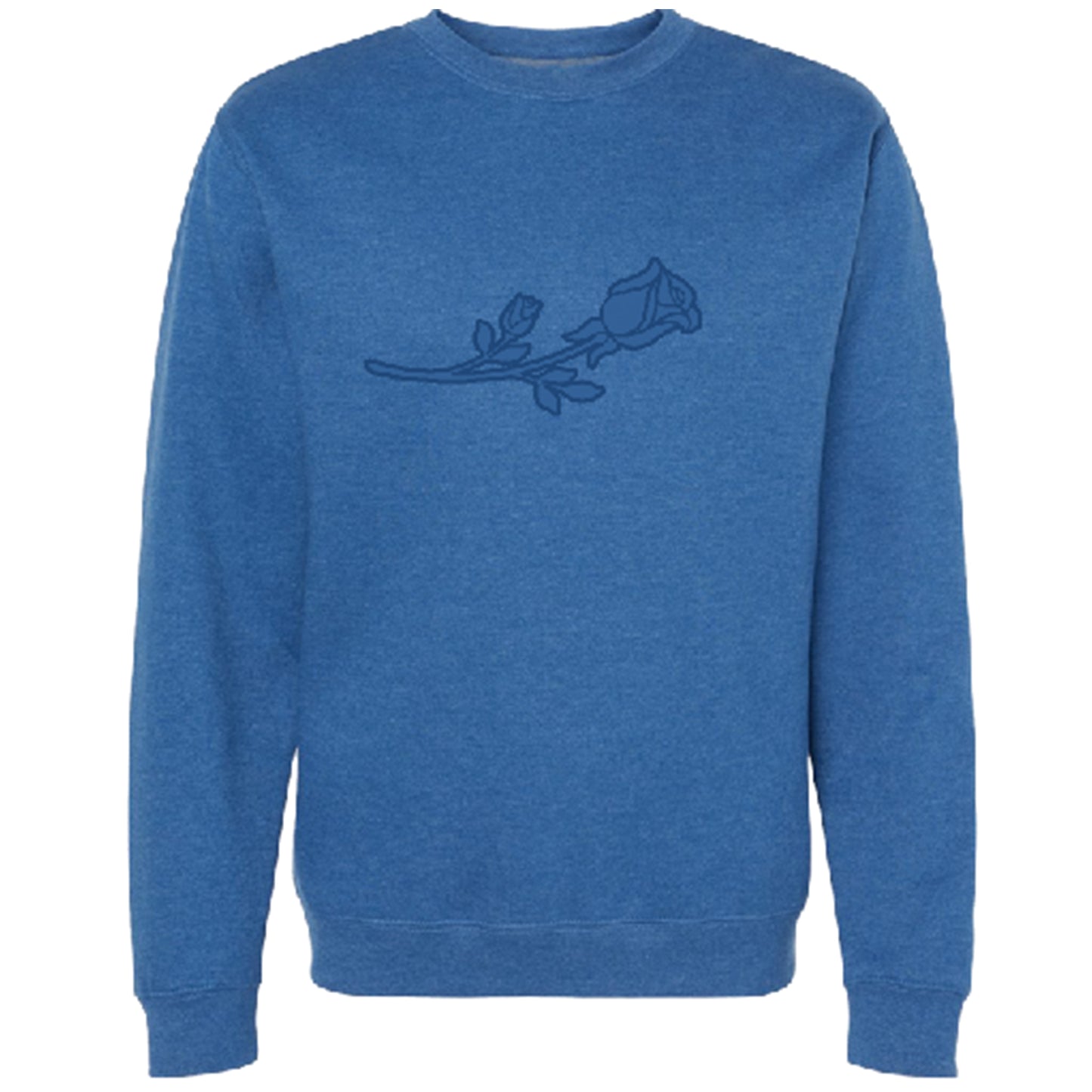 Embroidered Pullover Crew Sweatshirt