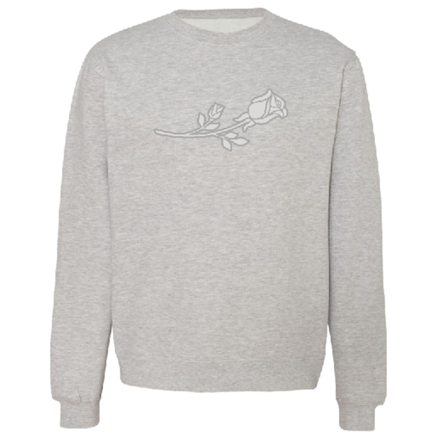 Embroidered Pullover Crew Sweatshirt