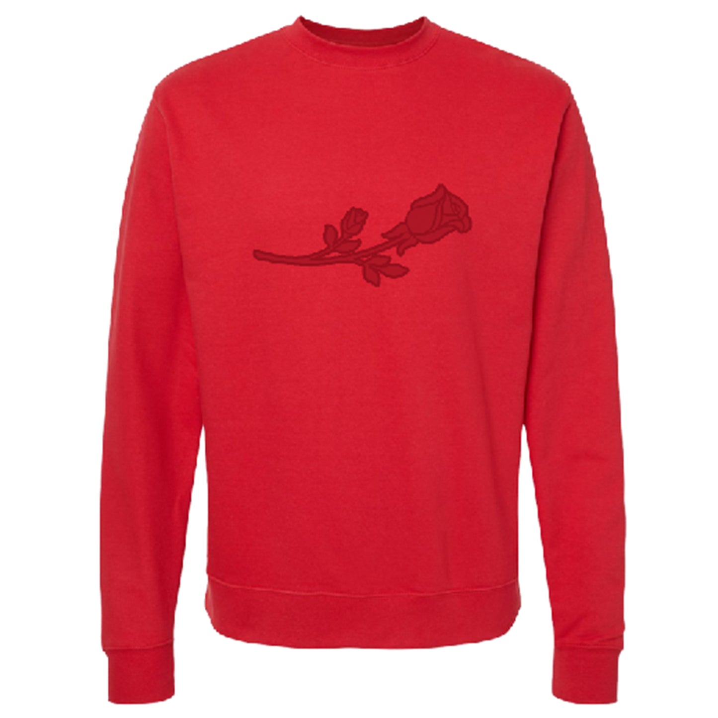 Embroidered Pullover Crew Sweatshirt